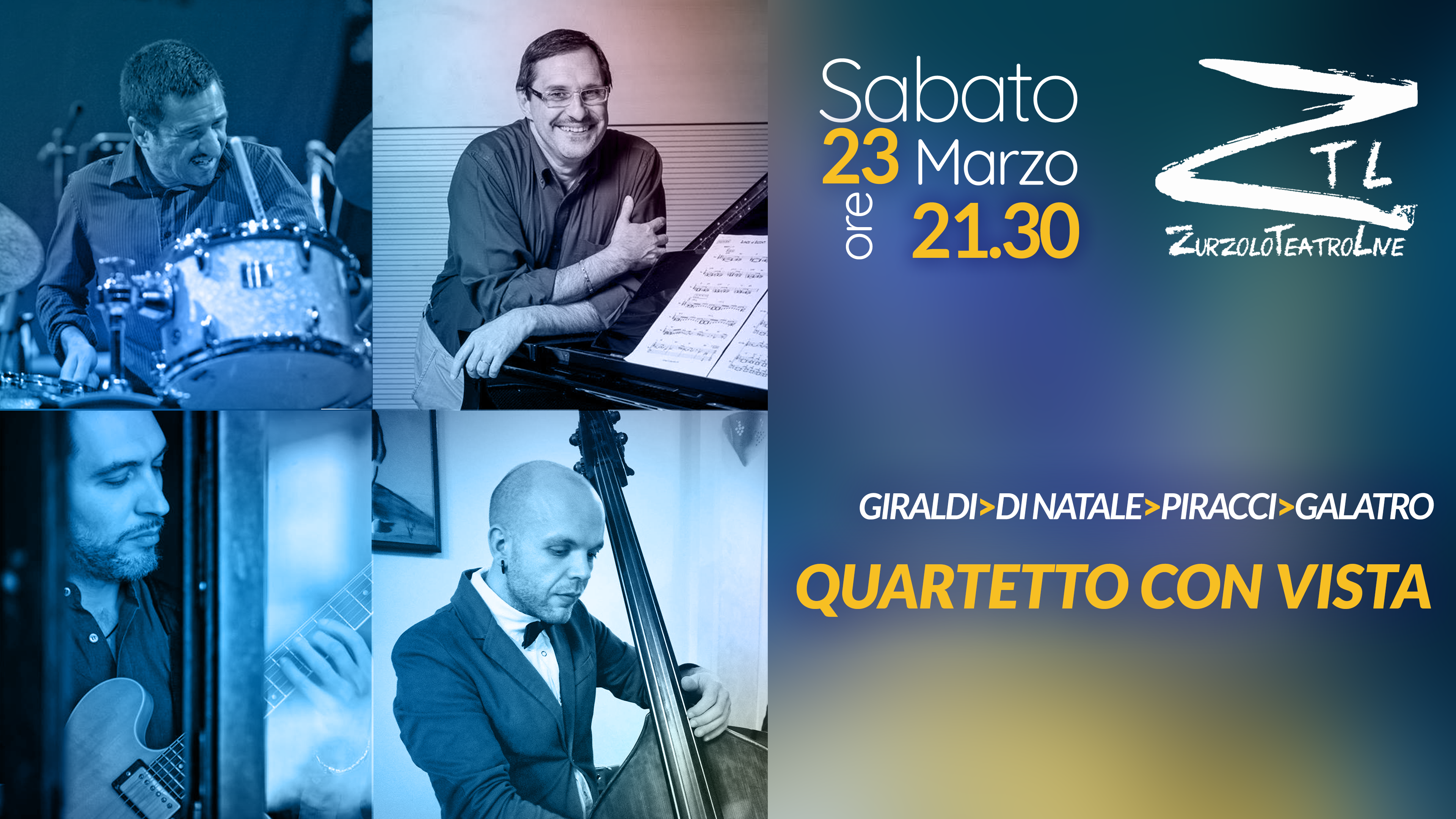 Scopri di più sull'articolo 23/03/2019 – GIRALDI>DI NATALE>PIRACCI>GALATRO “QUARTETTO CON VISTA”