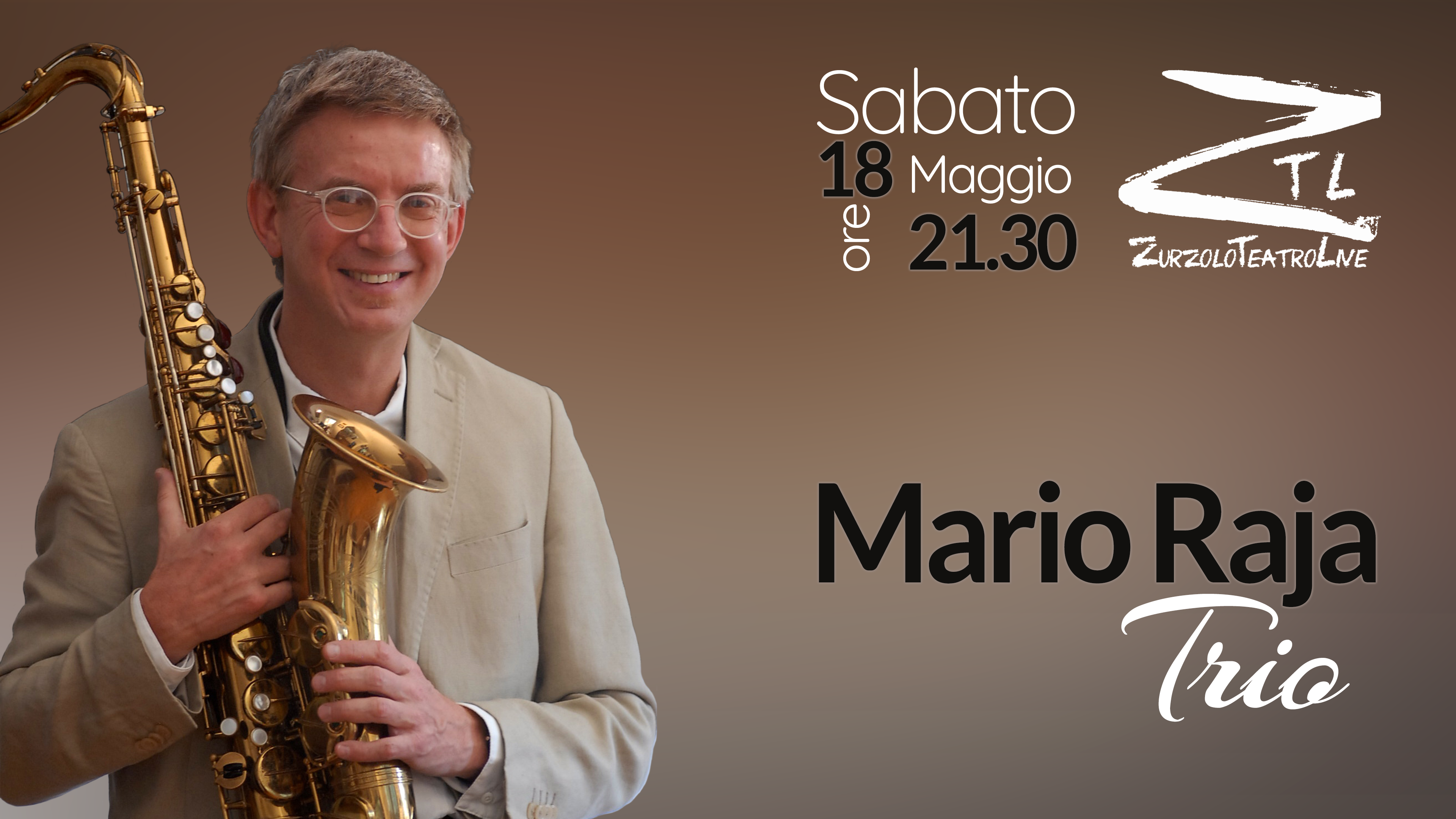 Scopri di più sull'articolo 18/05/2019 – Concerto di Mario Raja Trio