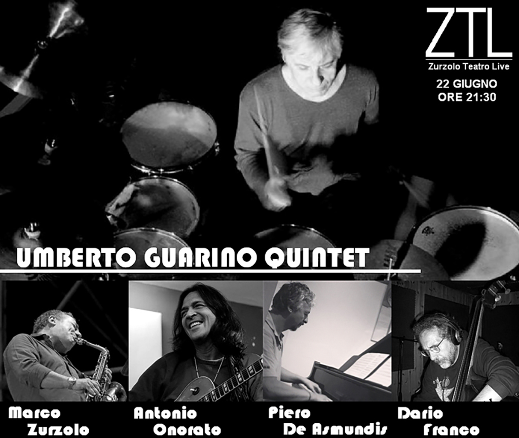 Scopri di più sull'articolo 22/06/2013 – UMBERTO GUARINO QUINTET ft Zurzolo Onorato De Asmundis Franco