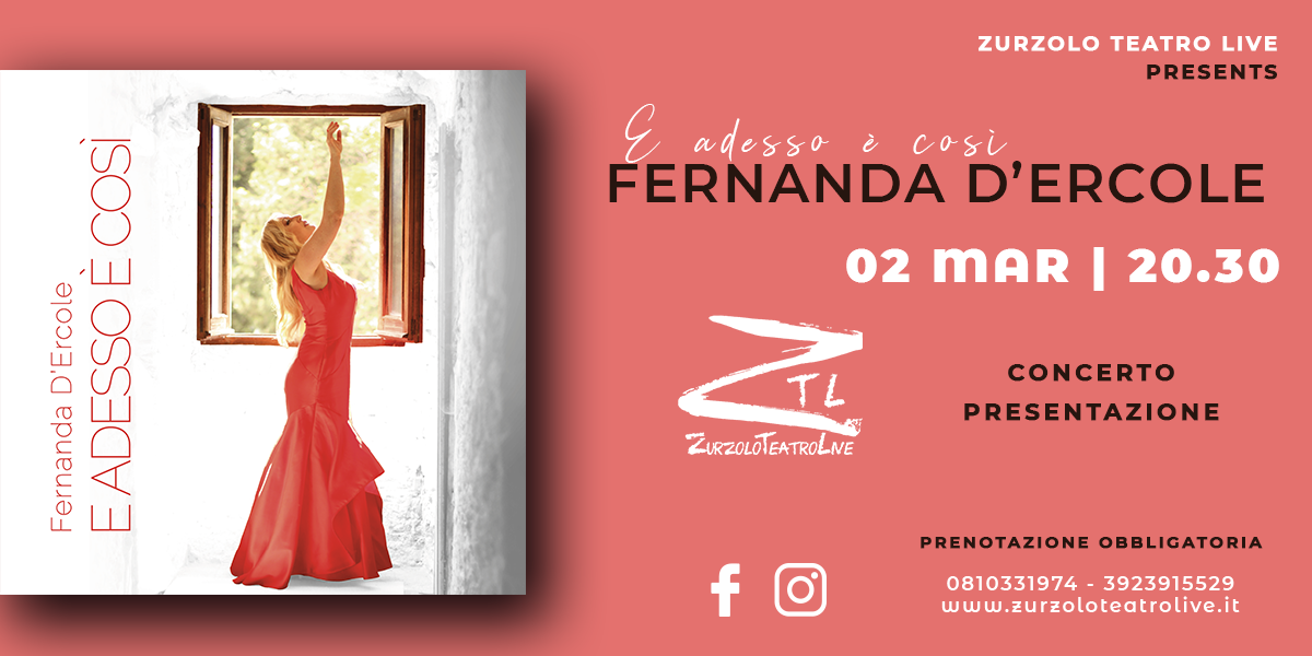 02.03.2024 Fernanda D'Ercole presenta "E adesso è così"